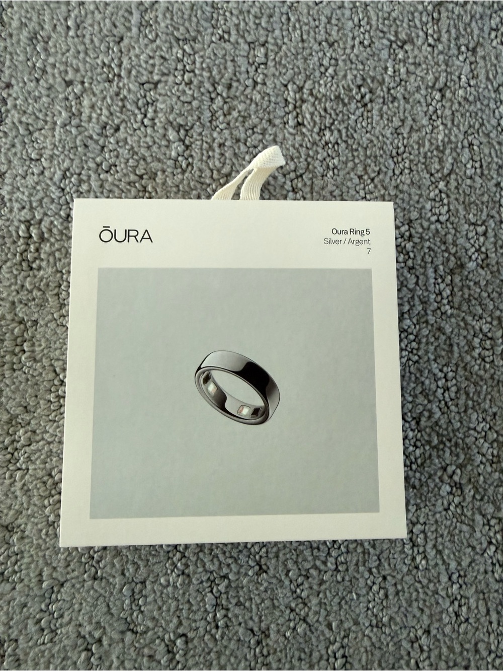 Oura Ring 5 in Silver (Size 7) - Picture 6 of 7